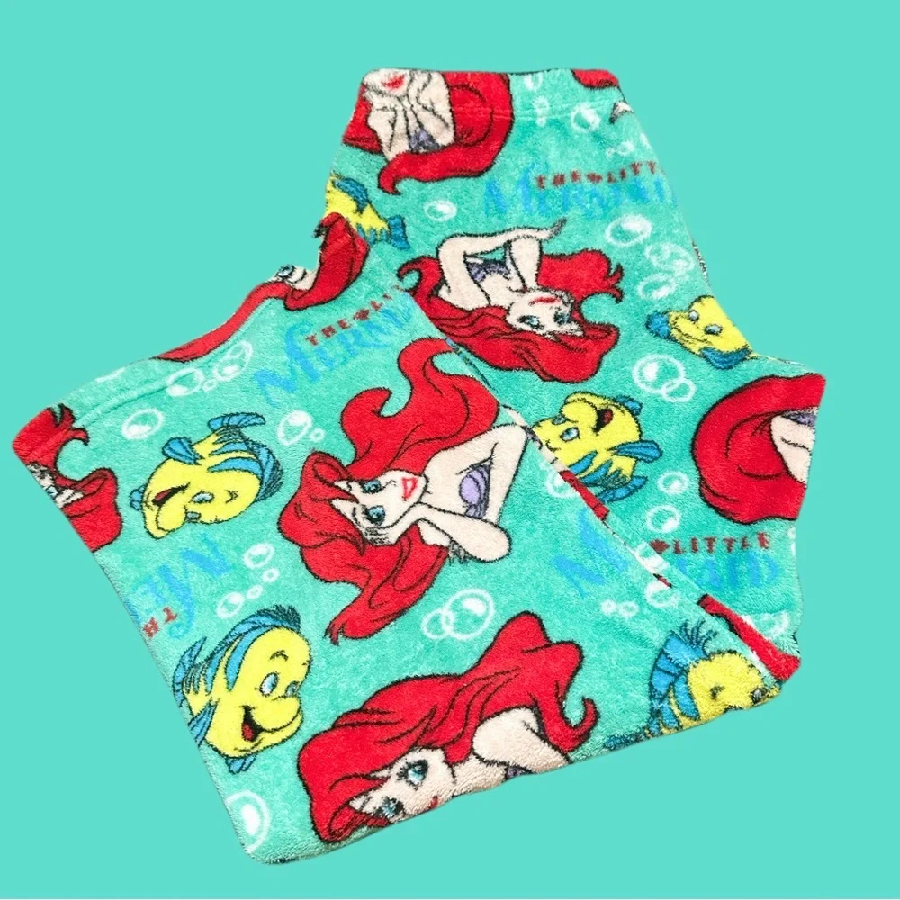 Disney Ariel and Flounder Women’s  Pajama Pants - Red and Blue - Picture 5 of 9